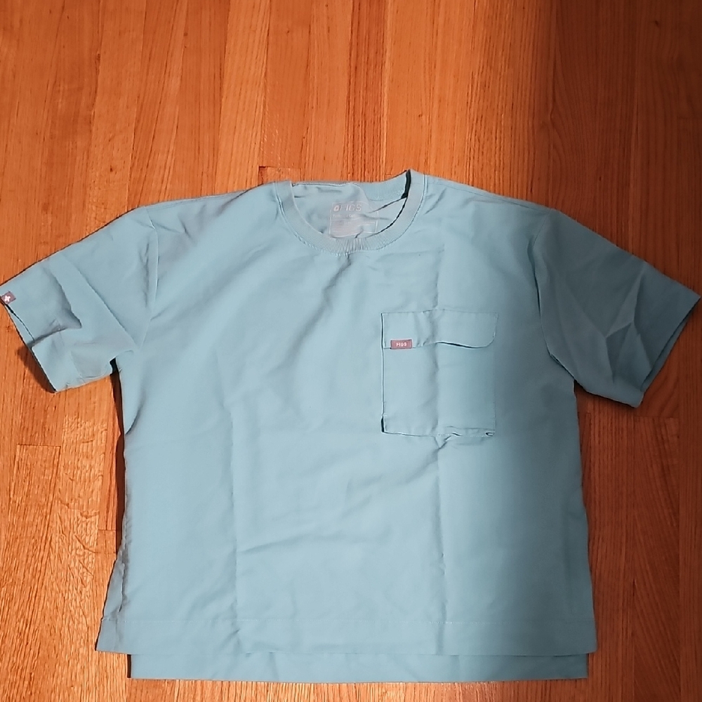 Figs Sky Blue Short Sleeve Tee